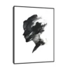 Canvas Slika na platnu Crno beli portret 30x40cm, Sa ramom, Crni