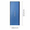 QOLTEC Qoltec 51832 Ohišje za M.2 SSD | SATA | USB 3.0 | 5Gb/s | 2TB | Modra barva | Podpira do 4 diske