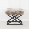 Atelier del Sofa Tabure 50x42x40cm, Crno-Sivo
