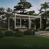 Bioklimatska pergola Antares Samostoječa, 3.6 x 5.3, Bela, Električni motor in LED luči