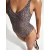 Sinsay - Jednodelni kupaći kostim sa leopard printom Plus size - šareno