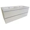 Nord produkt KOPALNIŠKA OMARICA Z UMIVALNIKOM AXE VISEČA 120x50x49,7 CM BELA POLSIJAJ