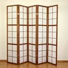 Homestyle4U Pregradna stena, 5-delna Shoji, 220x2,2x175 cm, rjava