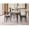 Hanah Home Trpezarijski sto na razvlačenje Dolunay-1285, 100-120 cm, Smeđi