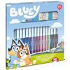 Bluey: Komplet za tiskanje z flomastri - 18 delov