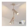 Brilagi - LED RGBW prigušiva luster na stalku BRANCH 2xGU10/6,5W/230V bež