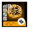 Aigostar - LED spoljni božićni niz 25xLED/8 režima 3xAA 2,8m IP44 topla bela