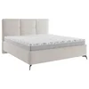 Carryhome OBLAZINJENA POSTELJA 180 cm x 200 cm , tekstil krem barve