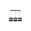 Luster na sajli CORAL 3xE27/60W/230V crni
