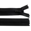Skrita spiralna zadrga št. 3 dolžine 22 cm - črna