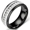 Prstan Noemi - črn / srebrn / 62 mm KP17161