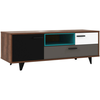 Carryhome TV-ELEMENT bela, črna, hrast, siva, zelena