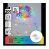 Aigostar - LED božićna girlanda za spoljašnju upotrebu, 200 LED, 8 funkcija, 3xAA, 6,3 m, IP44, višebojna