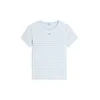 Tommy Jeans Majica ESSENTIAL svetlo modra / bela