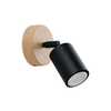 Sollux SL.1290 - Zidna spot svetiljka VERDO 1xGU10/10W/230V crna