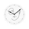 Stenska ura LINE FACE 29 cm, bela