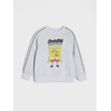 Sinsay - Dukserica s okruglim izrezom i printom SpongeBob SquarePants - svetlo siva