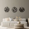 Wallity Zidna dekoracija Flowers - 273 M, 50 x 57 cm, Crna