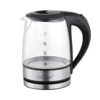 MAESTRO MR-062-BLACK steklen električni grelnik vode črne barve 1,2 l 1630 W