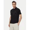 BOSS Polo majica Pl Globe Pattern 50559010 Črna Regular Fit