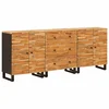 Kreveta 3 pcs Smeđa 60 x 33 x 75 cm Čvrsto drvo manga