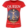 Queen One Bites The Dust Red M Ženske Majica