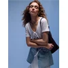 Sinsay - Eleganta bluza sa dekorativnim vezicama - belo