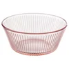 HAVSGÄDDA Činija, dezen na pruge/roze, 12 cm