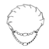 Rimba Bondage Play Metal Pinch Collar Silver