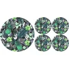 Bertoni Home Unisexs 1+4 Round Table Pads Set Lambada Green