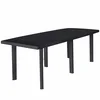 vidaXL Vrtna miza plastika 216x90x72 cm antracitna
