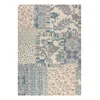 Modro-bež ročno tkana volnena preproga 160x230 cm Eloise Patchwork – Flair Rugs