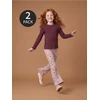 Sinsay - Rebraste majice sa dodatkom viskoze i karnerima 2 pack 2 pack - šareno