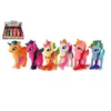 Teddies Enorog s krili česanje plastike 14cm z glavnikom 6 vrst