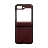 Maska za telefon LEATHER CASE za Samsung Z FLIP 5, Bordo