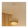 Brilagi - Luster na sajli DENVER LUNETA 1xE27/15W/230V prečnik 25 bež/braon/krem