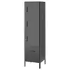 IDASEN Visoki element s fiokom i vratima, tamnosiva, 45x172 cm