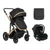 Kikka Boo Kolica Darling Black premium set 2in1 sa auto sedištem I-Size
