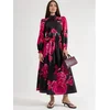 MSN Collection Obleka Maxi črna