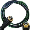 Rosfix SteelHose Black Pro 15m – Visokotlačna Cev Nadomestni Del za visokotlačni čistilnik Kärcher HD/HDS | M22-M22, 250 bar, (5000356596)