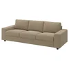 VIMLE Sofa trosed, sa širokim rukohvatima/Johanneshov smeđebež
