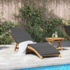 Suncobran za vrt Smeđa 198 x 55 x 58,5 cm Čvrsto teak drvo