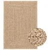 Tepih ZIZUR 160 x 230 cm s izgledom jute unutarnji i vanjski