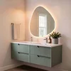 Skye Decor Set kupatilskog ormarića sa umivaonikom i ogledalom, 2 dela, Zeleni