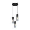 Globo 21000-3HB - Luster na sajli ANNIKA 3xE27/25W/230V prečnik 30 cm crna