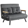 Homestar Sofa postelja 102x73x81 cm temno siva