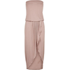 Womens Powder Pink Bandeau Dress