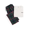 Polo Ralph Lauren Dolga pižama temno modra/temno zelena/grenada/bela