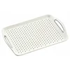 Serving tray, plastic, 45.5 x 32 cm, white - Kesper