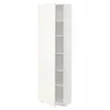 METOD Visoki element s policama, bela/Vallstena bela, 60x37x200 cm